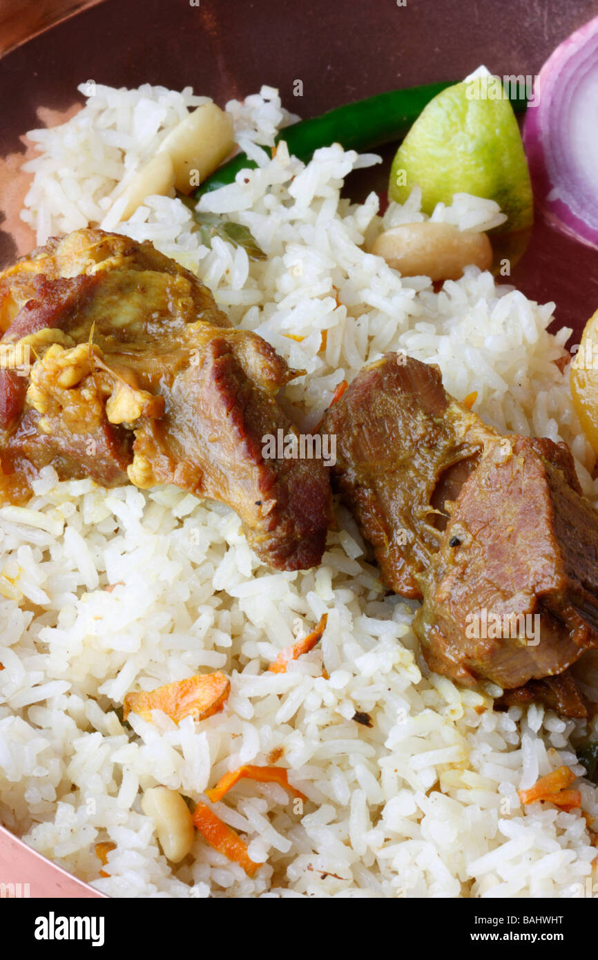 Mangsherkari ist ein Bengali nicht vegetarisches Gericht. Stockfoto