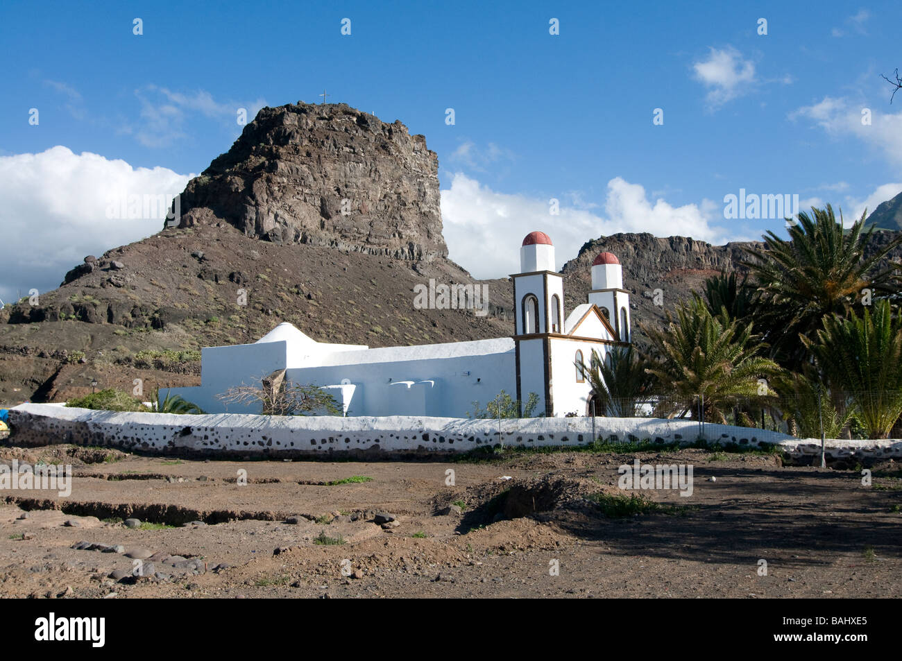 Kirche in der Wüste Agaete Gran Canaria Spanien Stockfoto