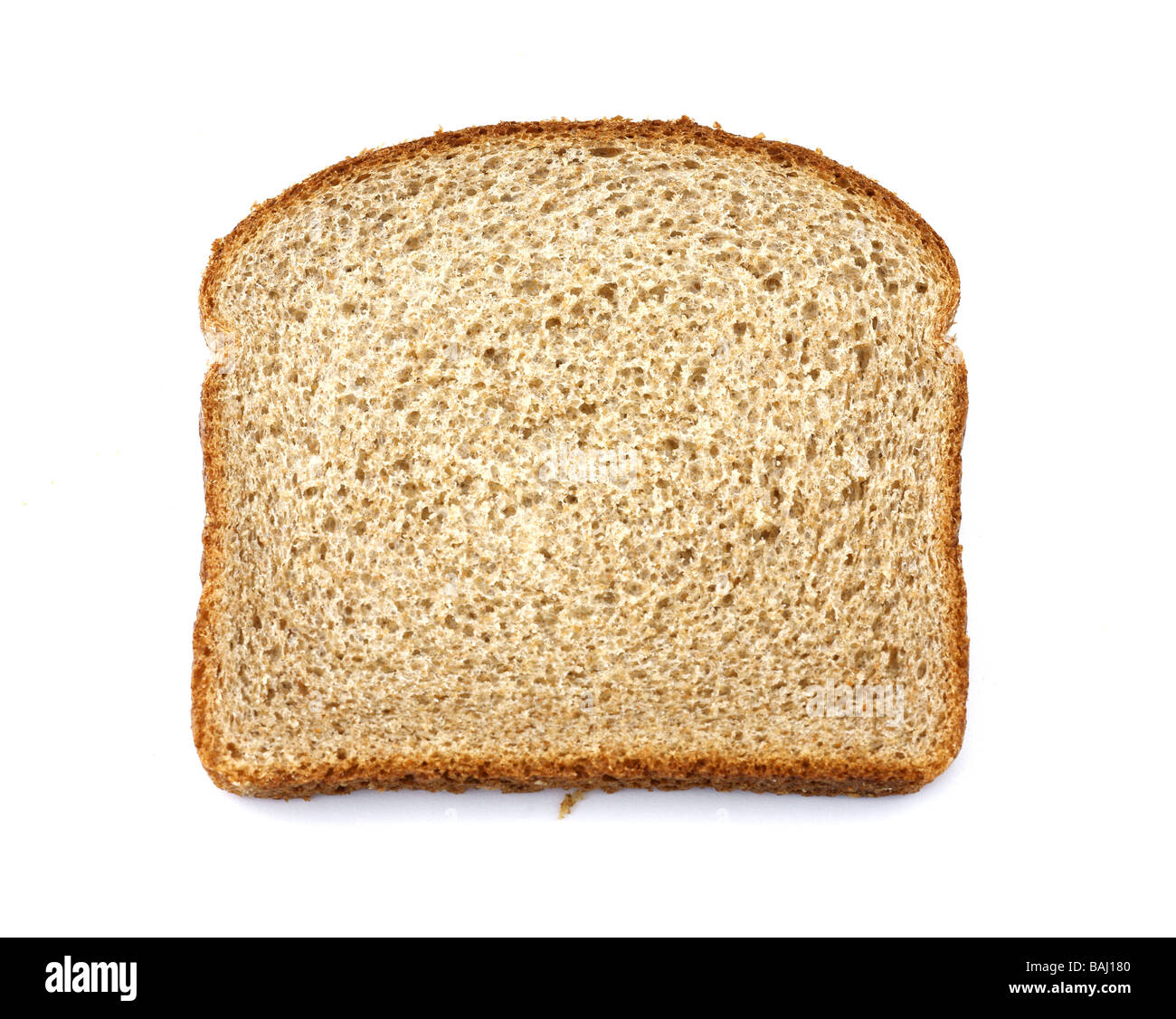 Scheibe Vollkornbrot Stockfoto