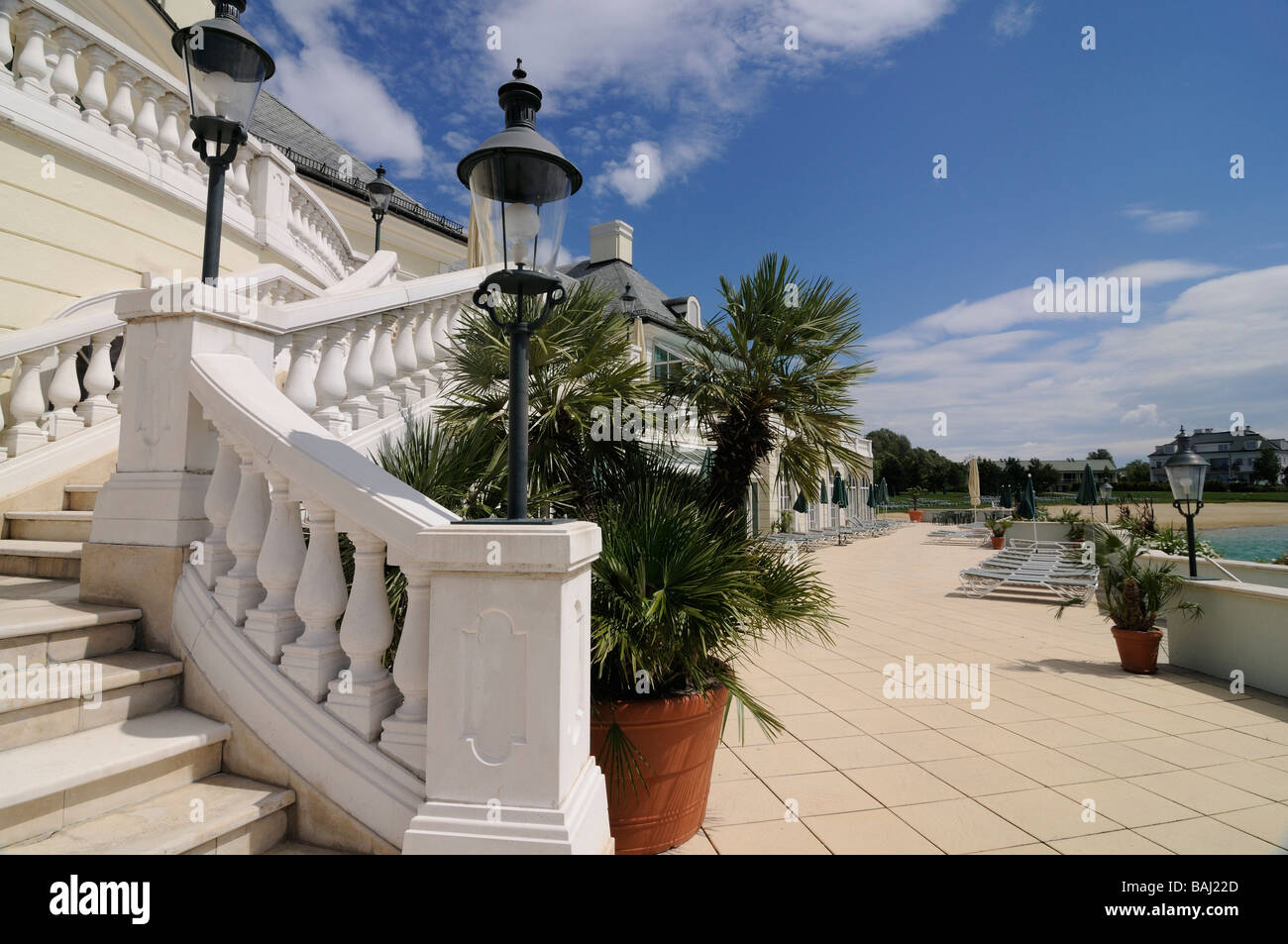 Treppe im Fontana Sport und Golf Club Austria Stockfoto