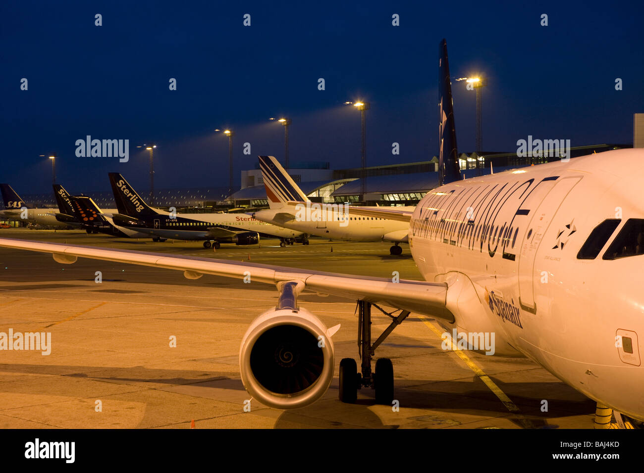 Kastrup Flughafen Kopenhagen Dänemark Stockfoto