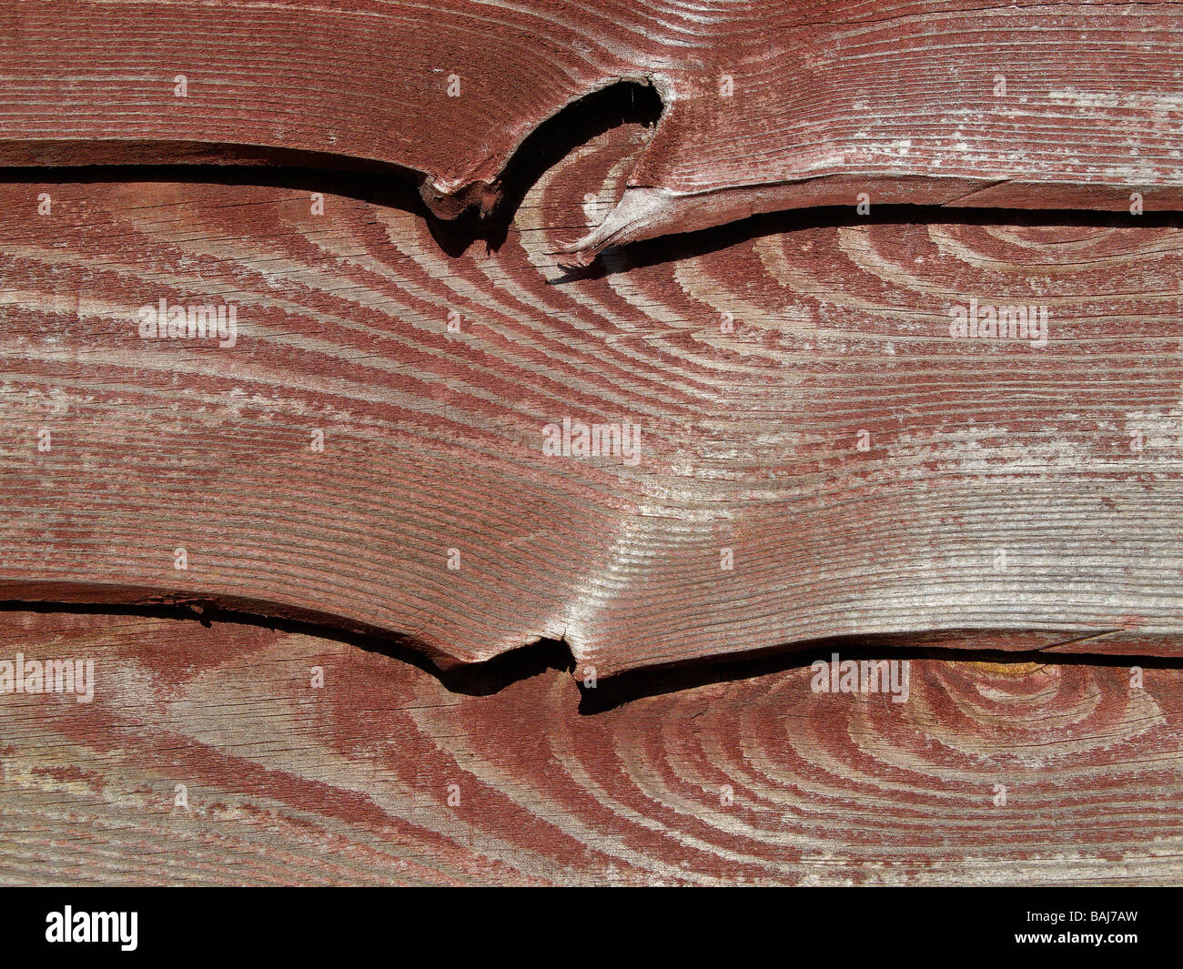 Abstrakte Muster auf Holzzaun 16 - Radley Dorf Oxfordshire.jpg Stockfoto