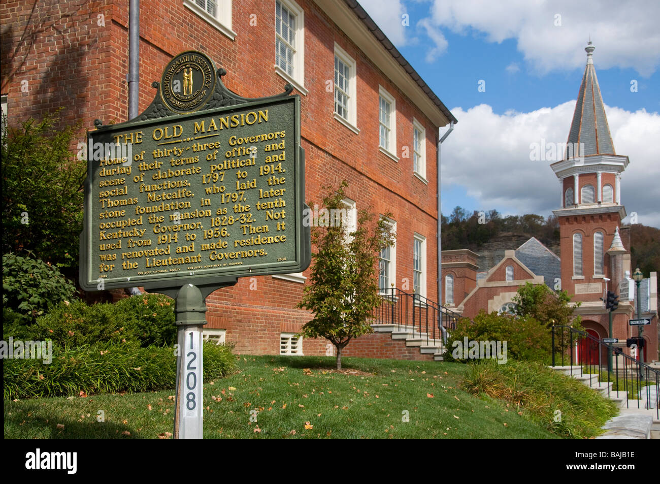 Alte Residenz des Gouverneurs in Frankfort, Kentucky Stockfoto
