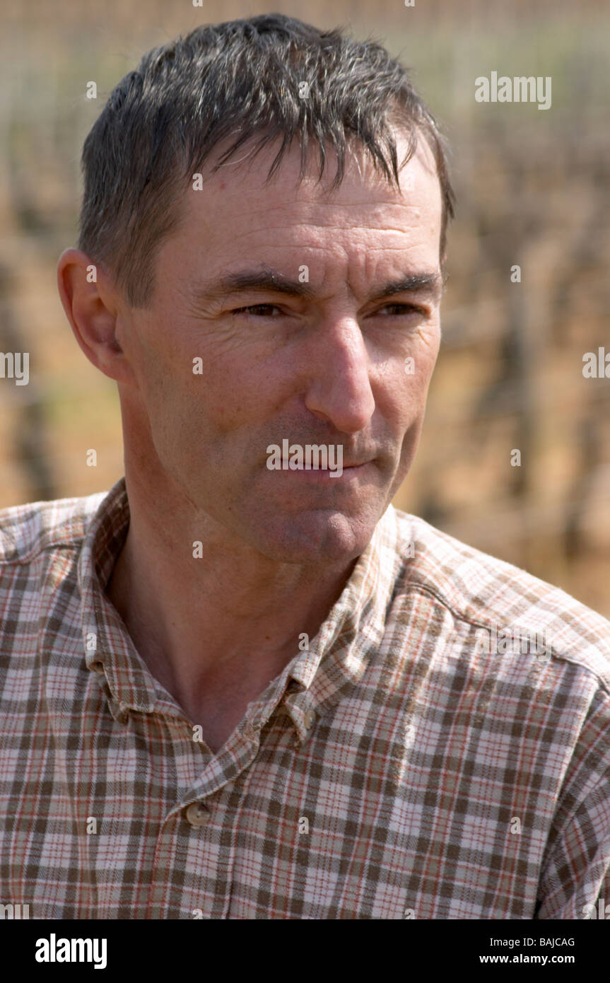 Philippe Bernard, Eigentümer Winzer Clos St. Louis fixin Côte de Nuits Burgund Frankreich Stockfoto