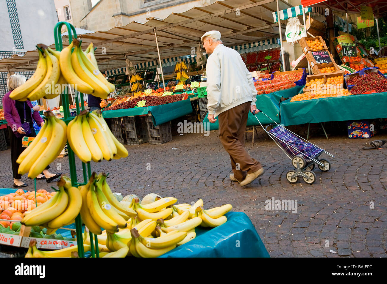 Frankreich, Paris, Quartier Latin, Markt in der Rue Mouffetard Stockfoto