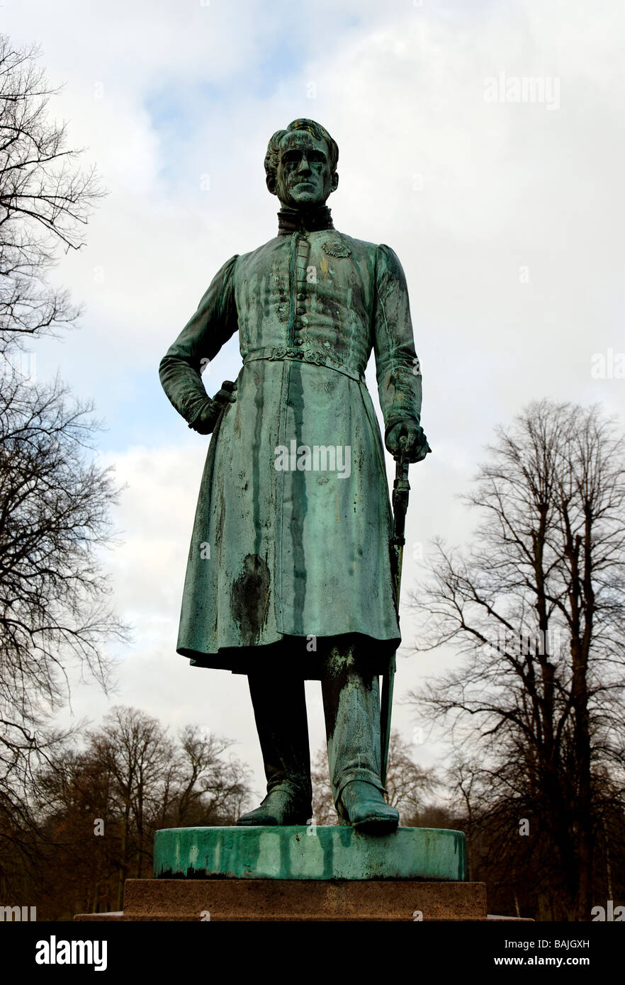 Metall-Statue von König Frederik VI. von Dänemark Stockfoto