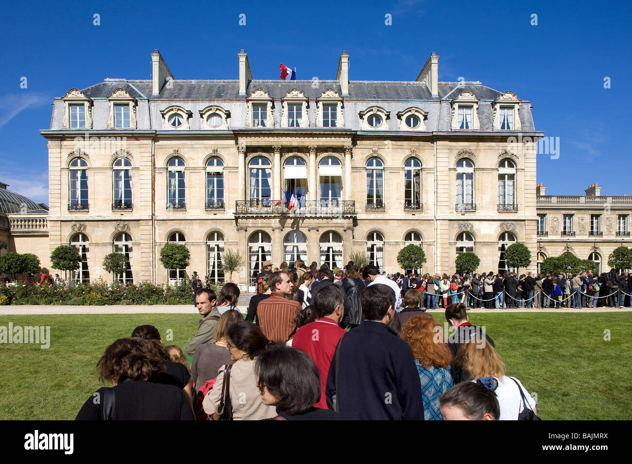 Frankreich, Paris, Palais de Elysee (Elysee-Palast), für die Öffentlichkeit zugänglich, während Les Journées du Patrimoine (Tag des Denkmals) im Jahr 2008 Stockfoto