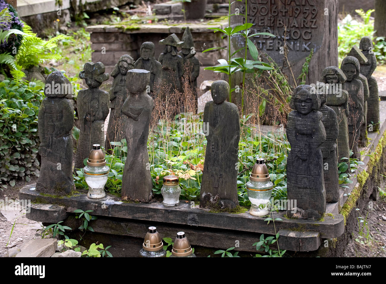 Polen, Karpaten, Zakopane am Fuße der hohen Tatra, wo sind die Friedhof begraben viele Schriftsteller, Künstler und Stockfoto