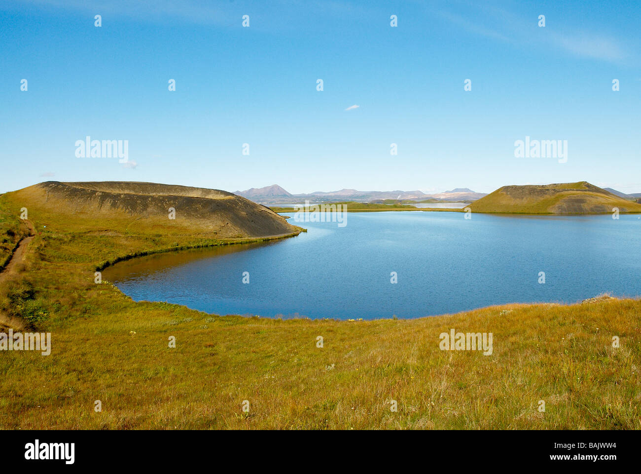 Island, North East Region Mývatn-See Stockfoto