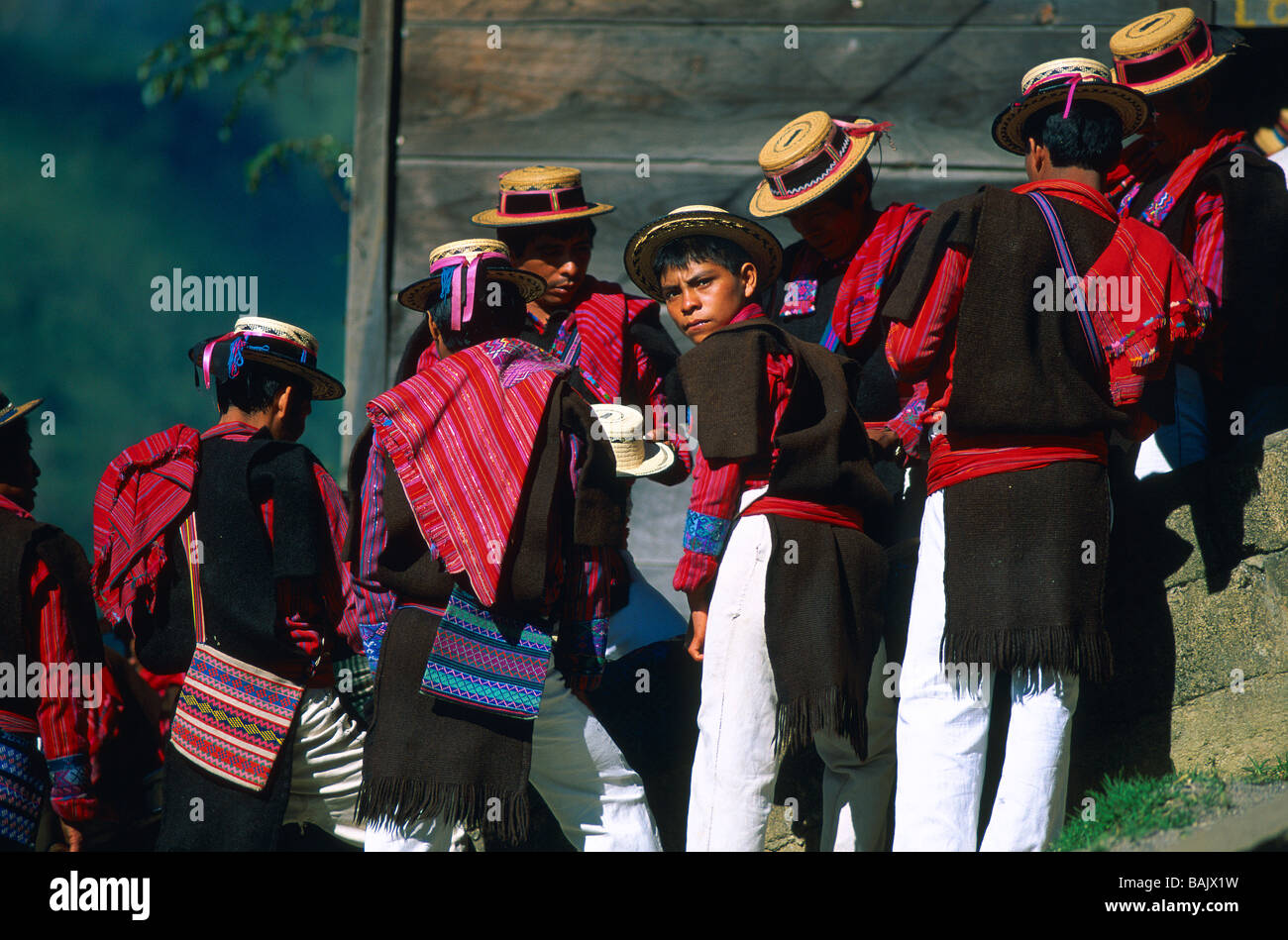 Guatemala, Huehuetenango Abteilung, Cuchumatanes, San Juan Atitan Indianer Mam Stockfoto