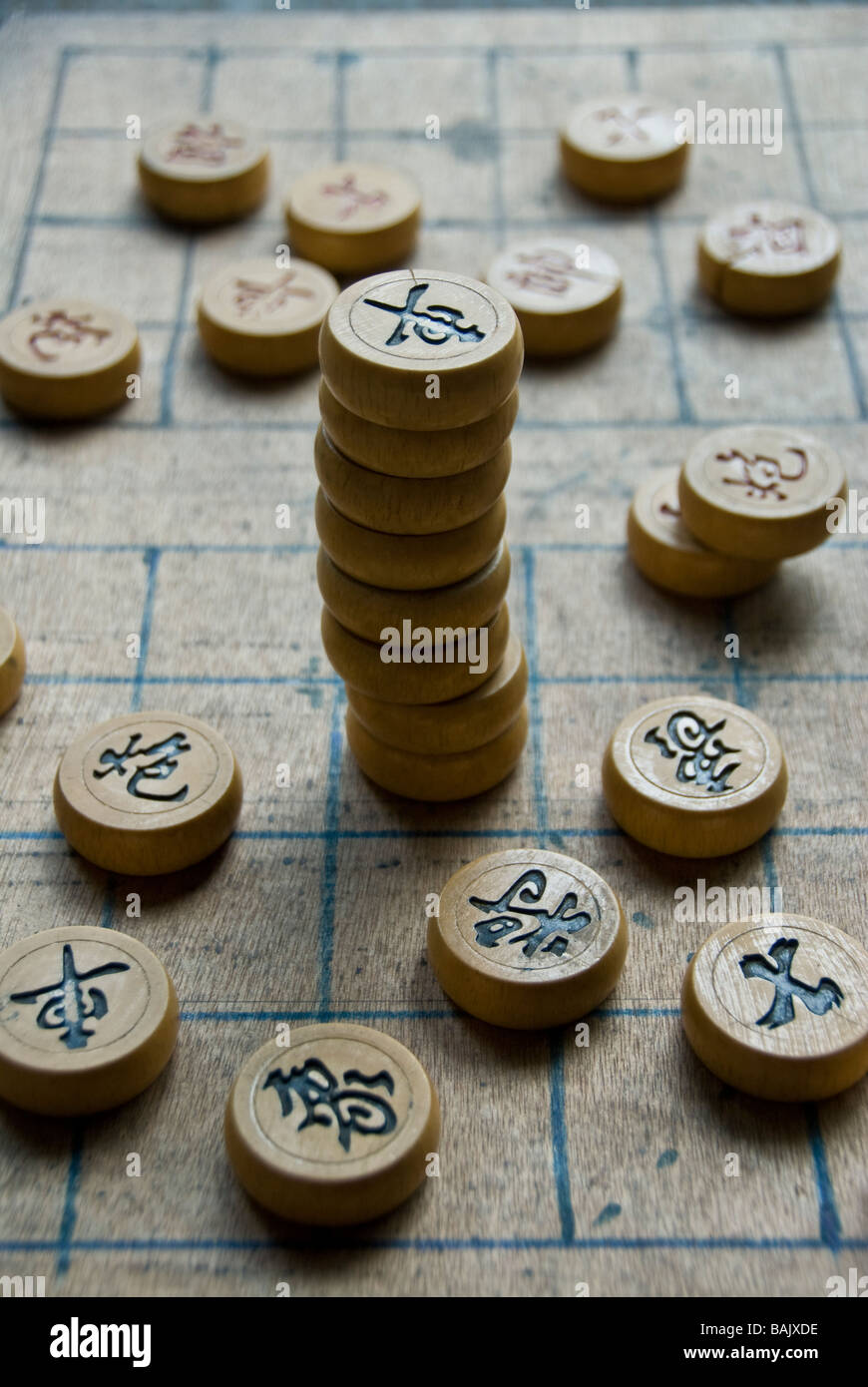 Chinesisches Schach Brettspiel, China. Stockfoto