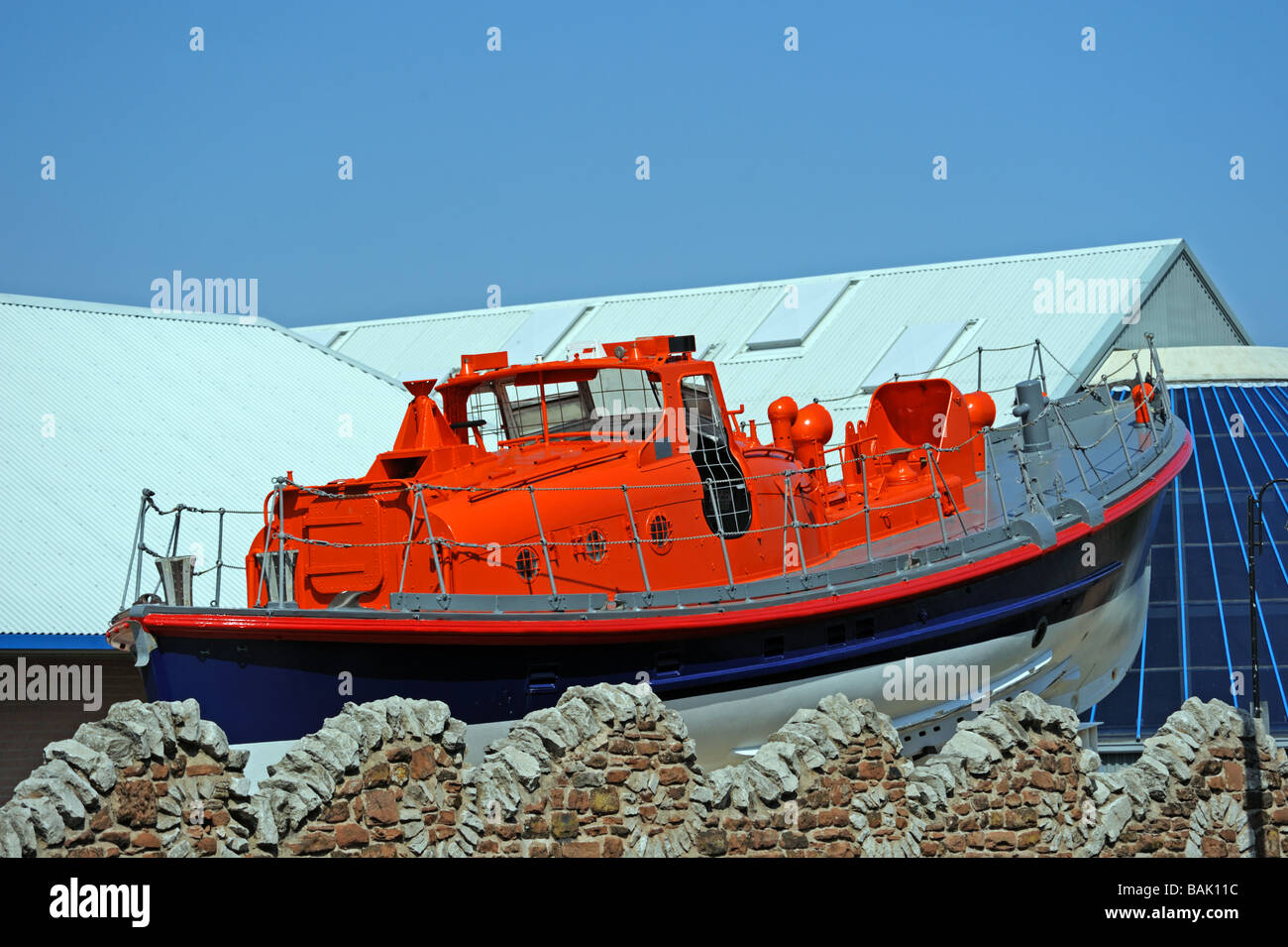 Rettungsboot im Dock Museum. Furness, Cumbria, England, Vereinigtes Königreich, Europa. Stockfoto