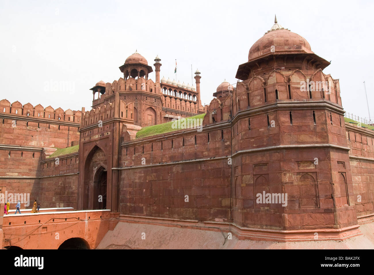 Indien-Delhi Roten Fort Stockfoto