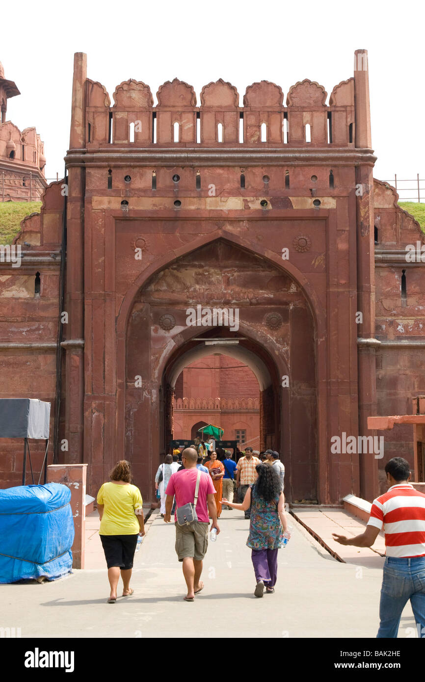 Indien-Delhi Roten Fort Stockfoto
