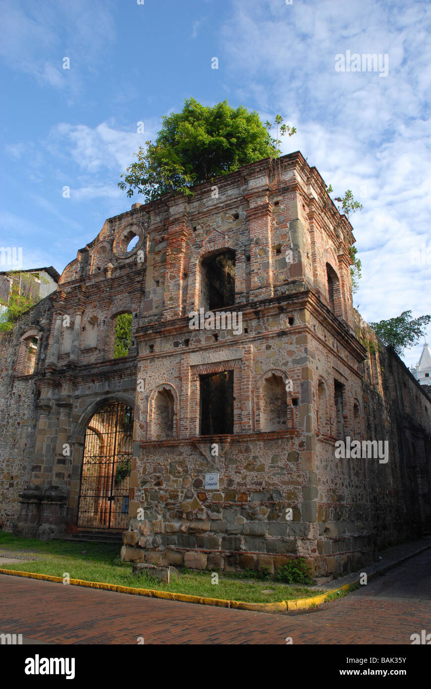 Weitwinkel-Bild einer Panama-Kathedrale Stockfoto