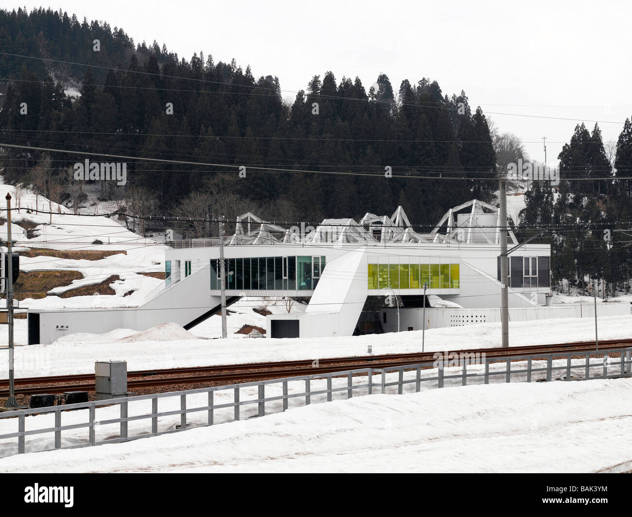 Matsudai Schnee-Land agrarischen Kulturzentrum Stockfoto