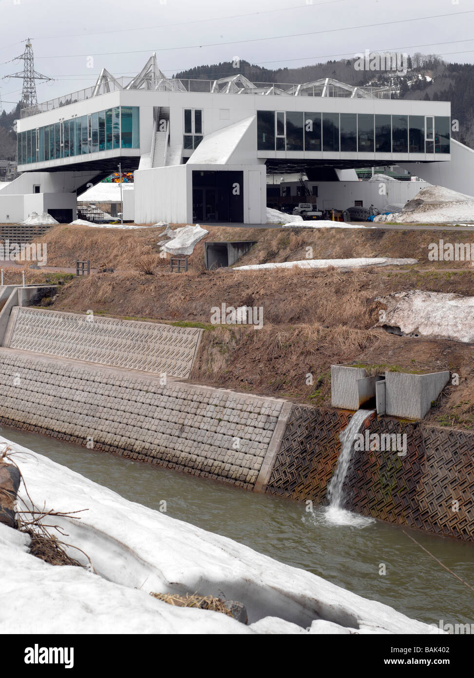 Matsudai Schnee-Land agrarischen Kulturzentrum Stockfoto