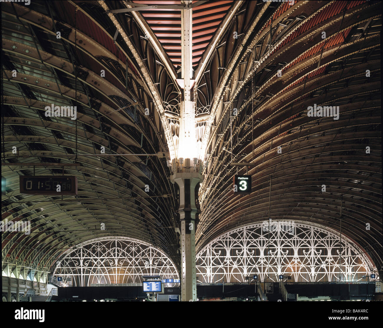 Paddington Station Heathrow Express Architekt unbekannt Stockfoto