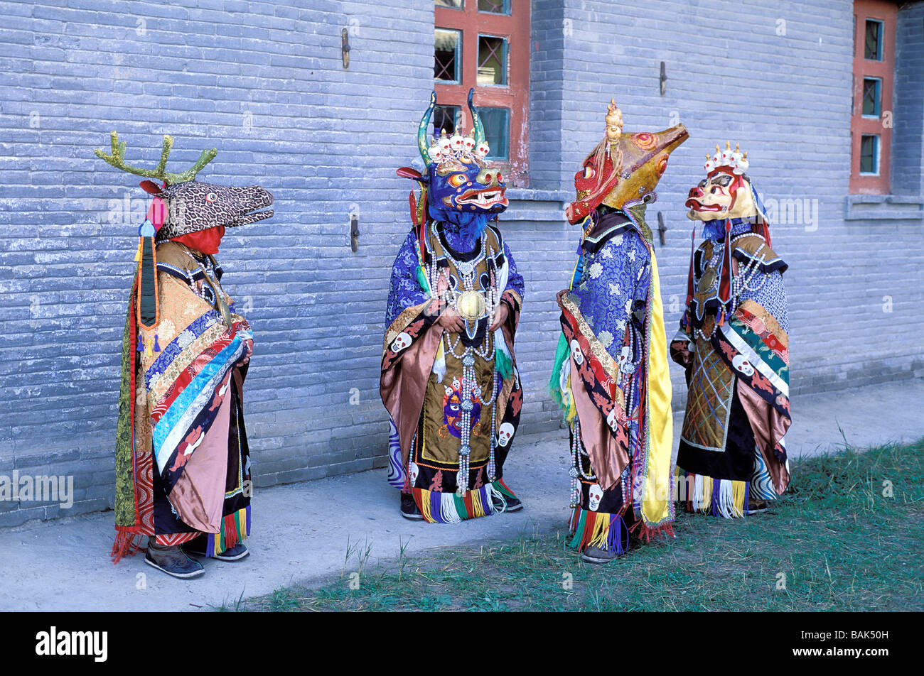 Mongolei, Ulan Bator, Chijin Kloster, Folklore-show Stockfoto
