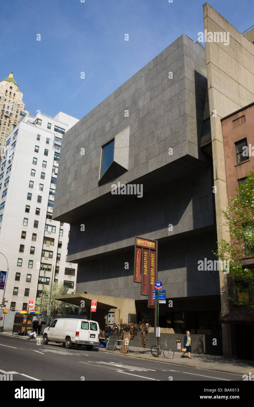 Whitney Museum of Art Außenseite von Marcel Breuer in New York City Stockfoto