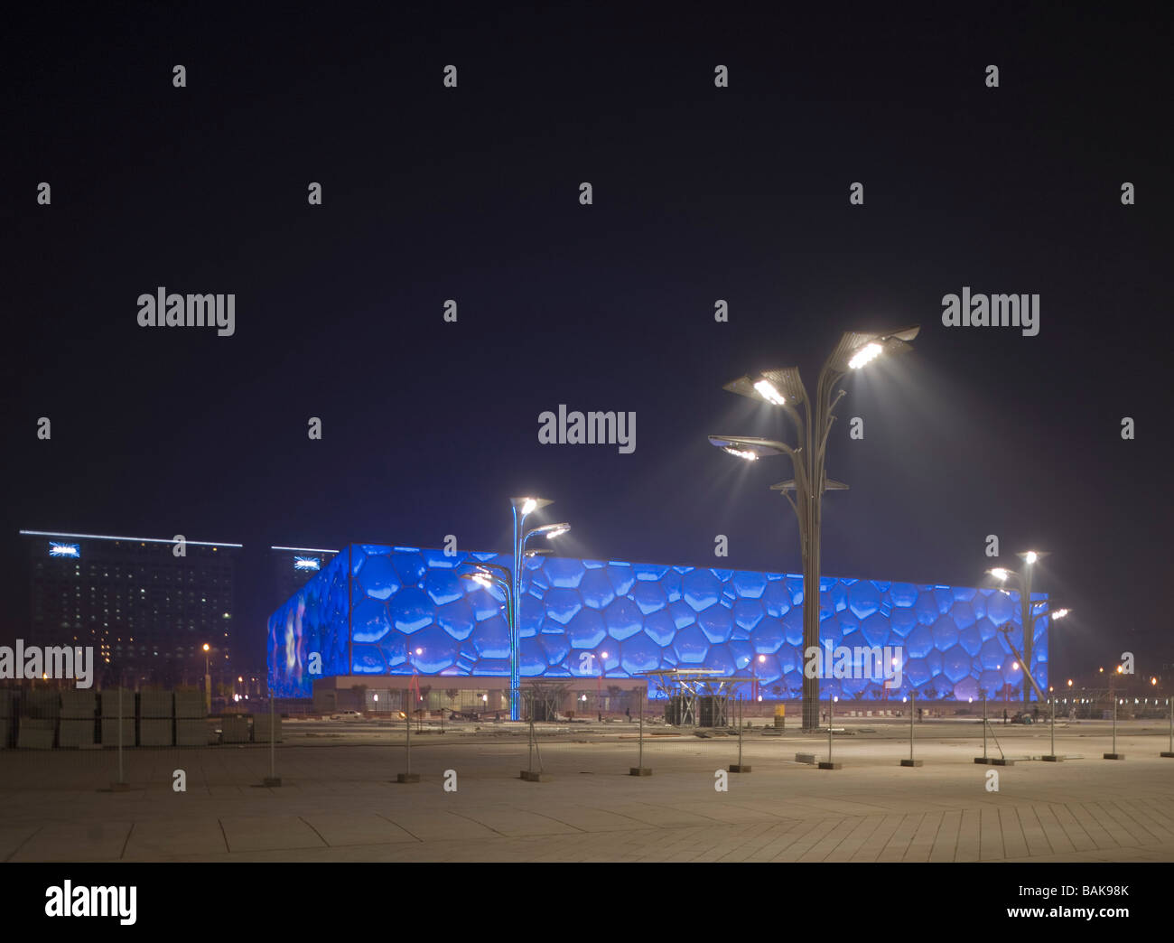 Wasserwürfel National Aquatics Centre, Blase Stockfoto