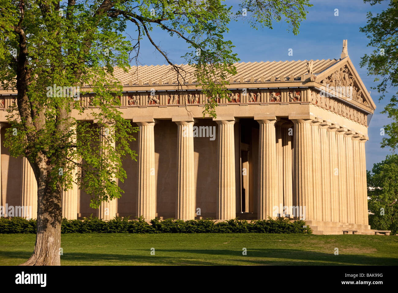 Der Parthenon Replica Nashville Tennessee USA Stockfoto