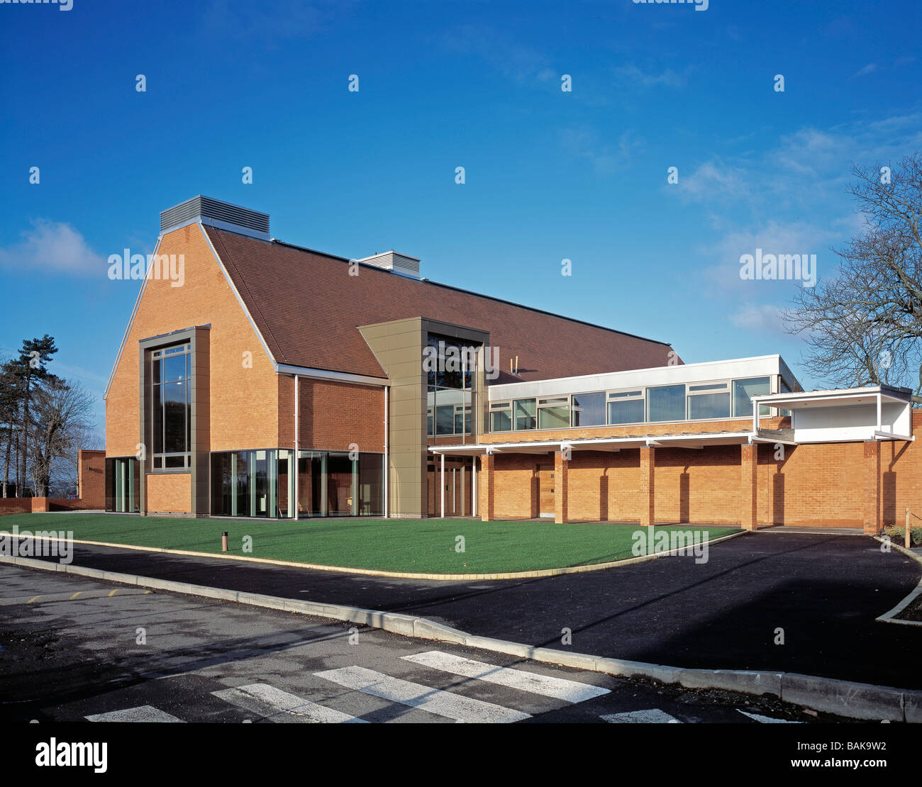 Chigwell School Drama Centre, Chigwell, Großbritannien, Renton Howard Wood Levin, Chigwell School Drama Center wichtigsten Drama Block. Stockfoto