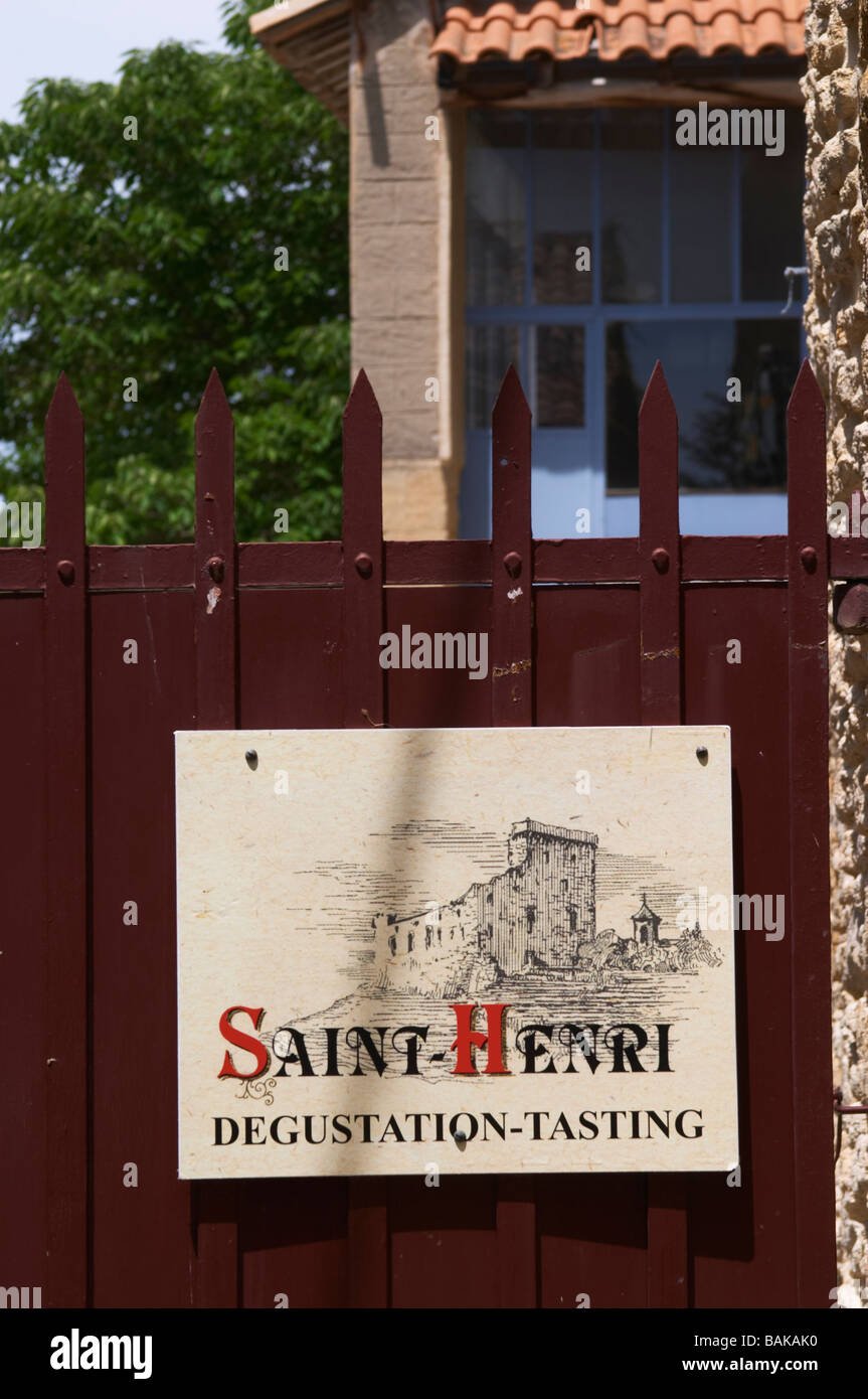 Domaine Saint Henri Chateauneuf du Pape Rhone Frankreich Stockfoto