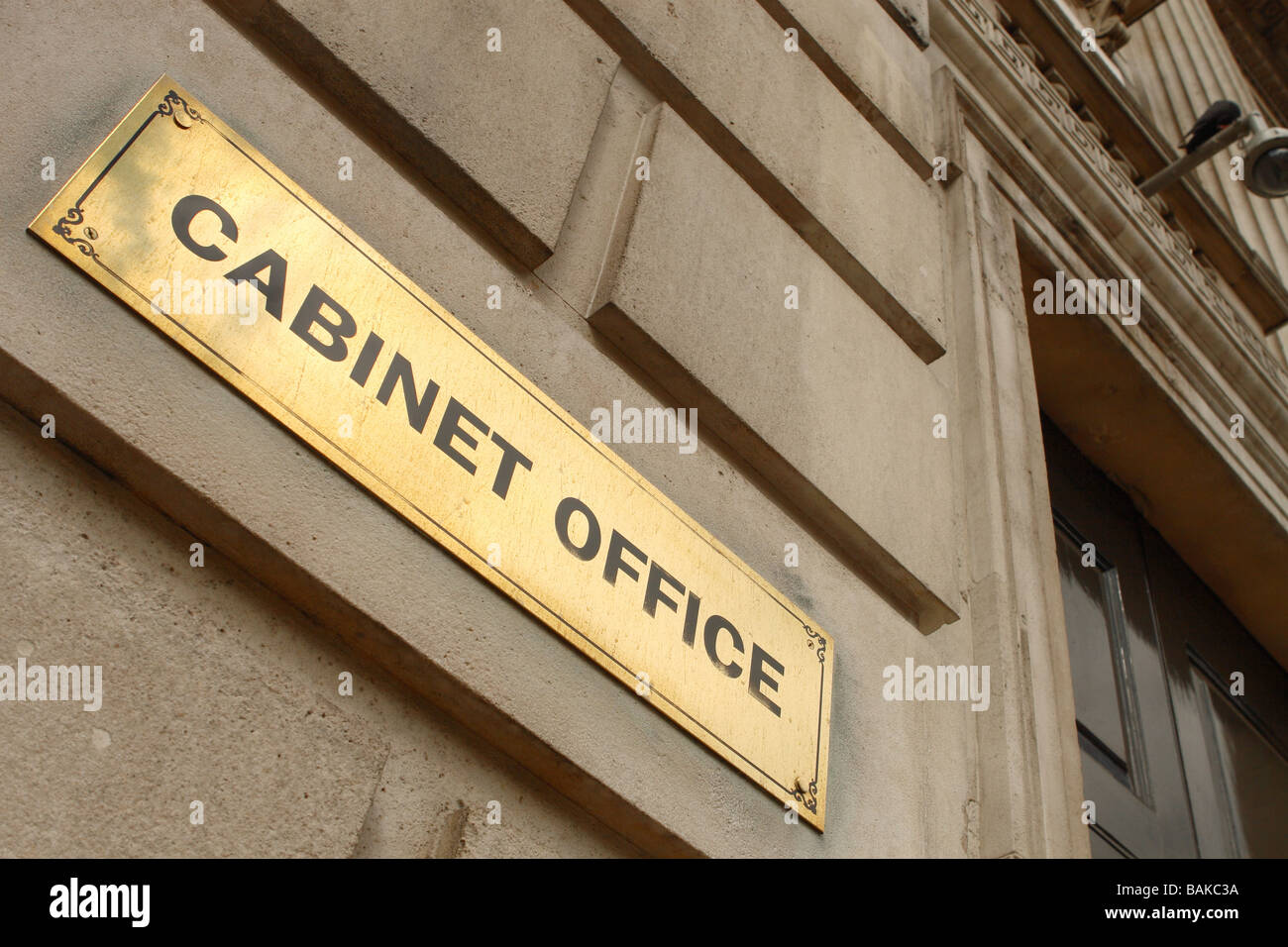 Cabinet Office Zeichen Regierungsgebäude in Whitehall, London Stockfoto