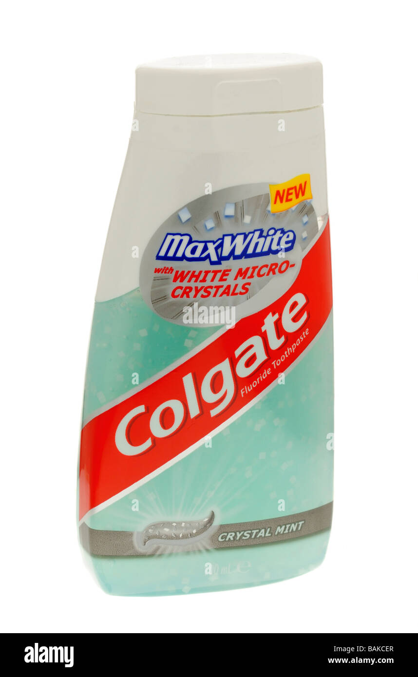 Colgate Crystal Mint Zahnpasta Stockfoto