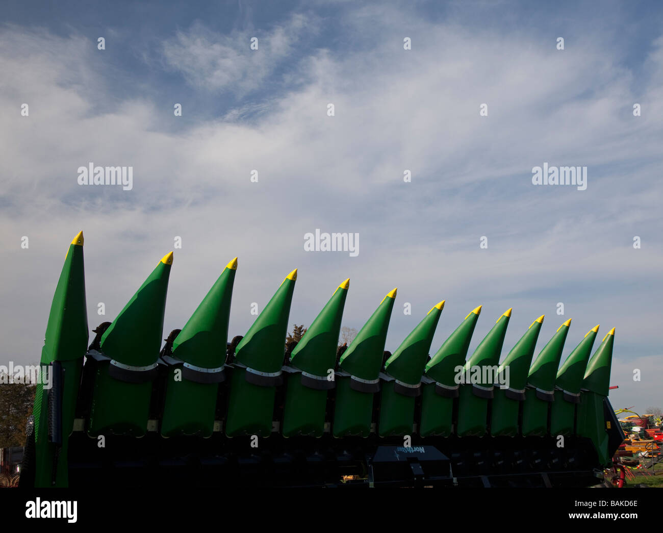 Burnips Michigan Landmaschinen zum Verkauf an einen Händler in ländlichen Michigan Stockfoto