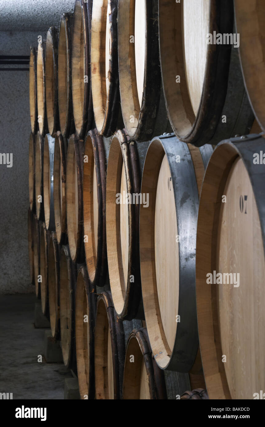 Fass Altern Keller Dom h & g Buisson St Romain Côte de Beaune Burgund Frankreich Stockfoto