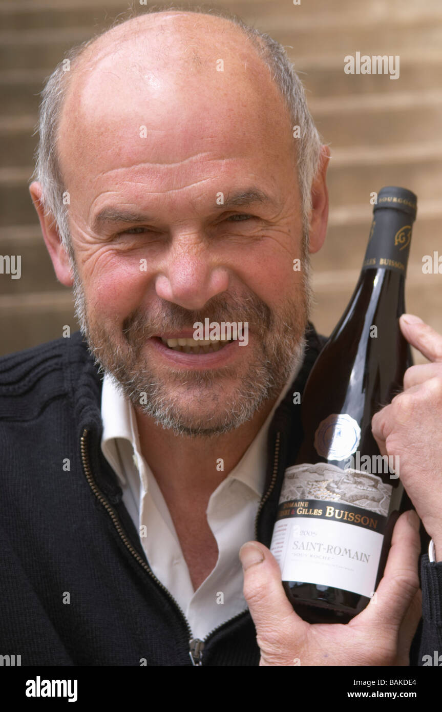 Gilles Buisson Besitzer Dom h & g Buisson St Romain Côte de Beaune Burgund Frankreich Stockfoto
