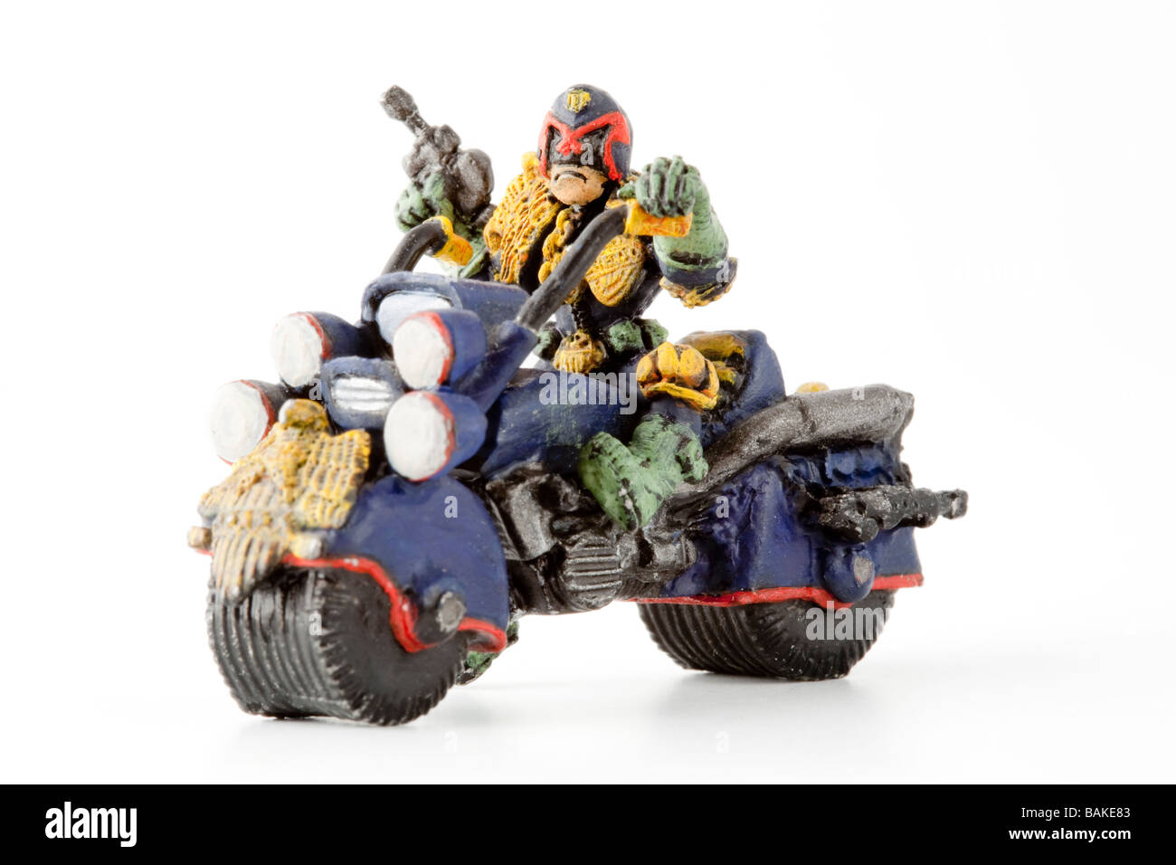 Abbildung von Judge Dredd vom britischen Comic 2000 AD Stockfoto