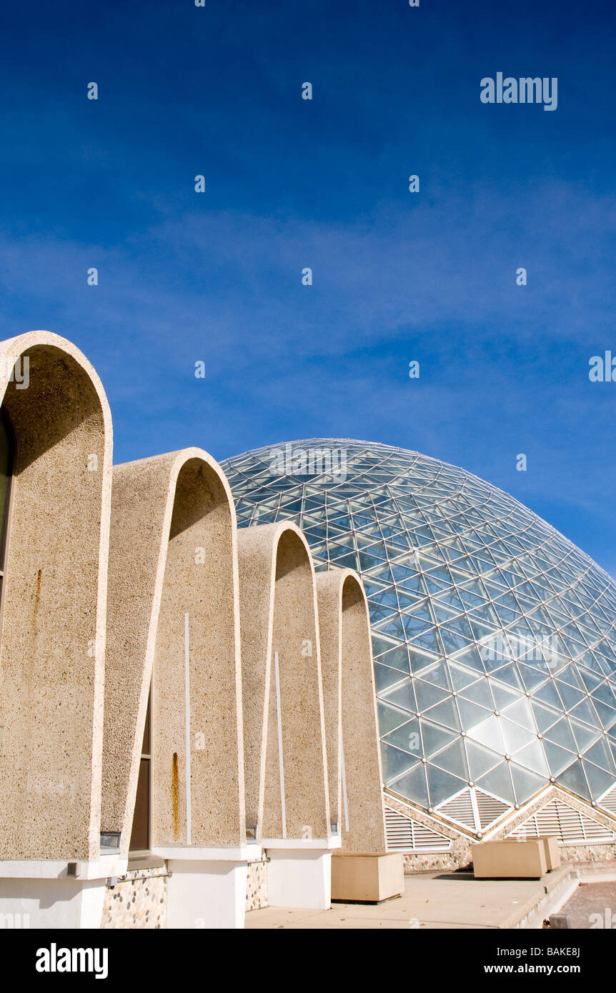 Mitchell Park Conservatory in Milwaukee, Wisconsin auch bekannt als "die Kuppeln" Stockfoto