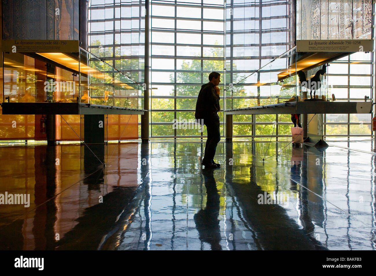 Frankreich, Paris, Institut du Monde Arabe (Institut du Monde Arabe) vom Architekten Jean Nouvel und Architekturbüro Stockfoto