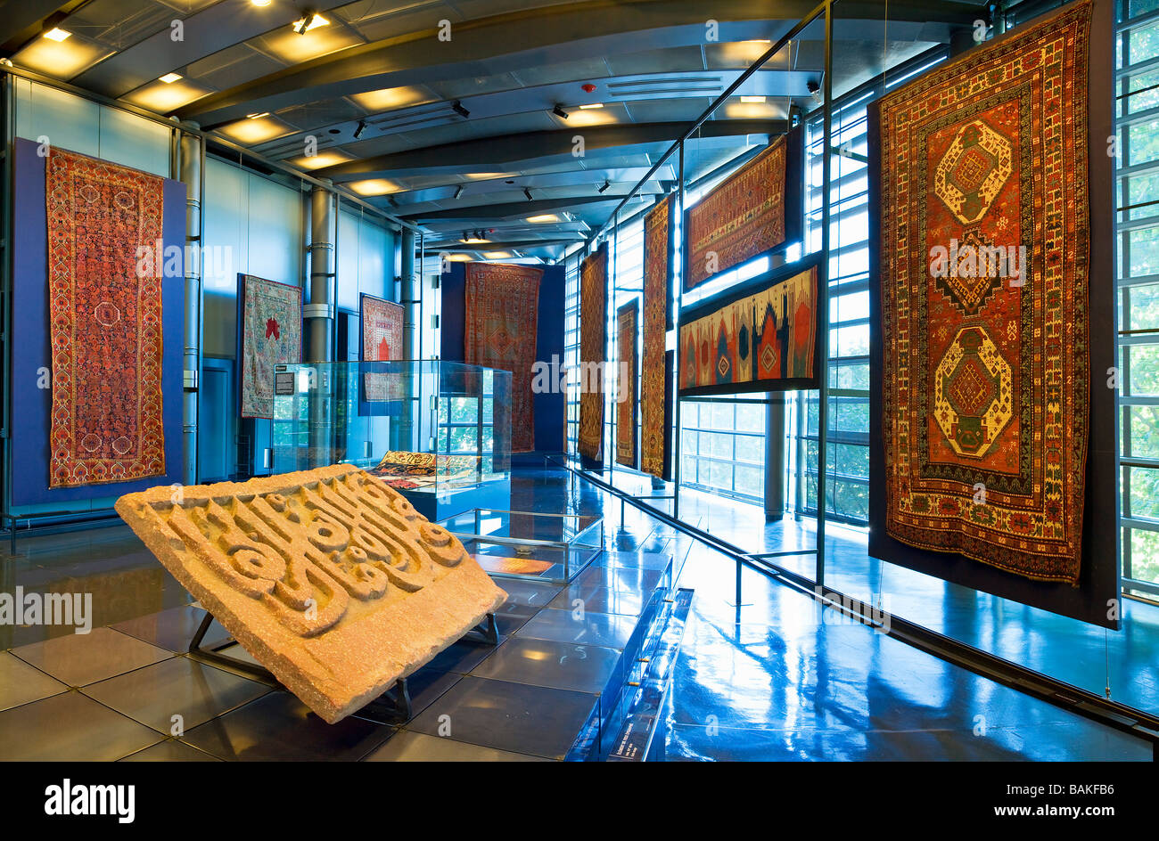 Frankreich, Paris, Institut du Monde Arabe (Institut du Monde Arabe) vom Architekten Jean Nouvel und Architekturbüro Stockfoto