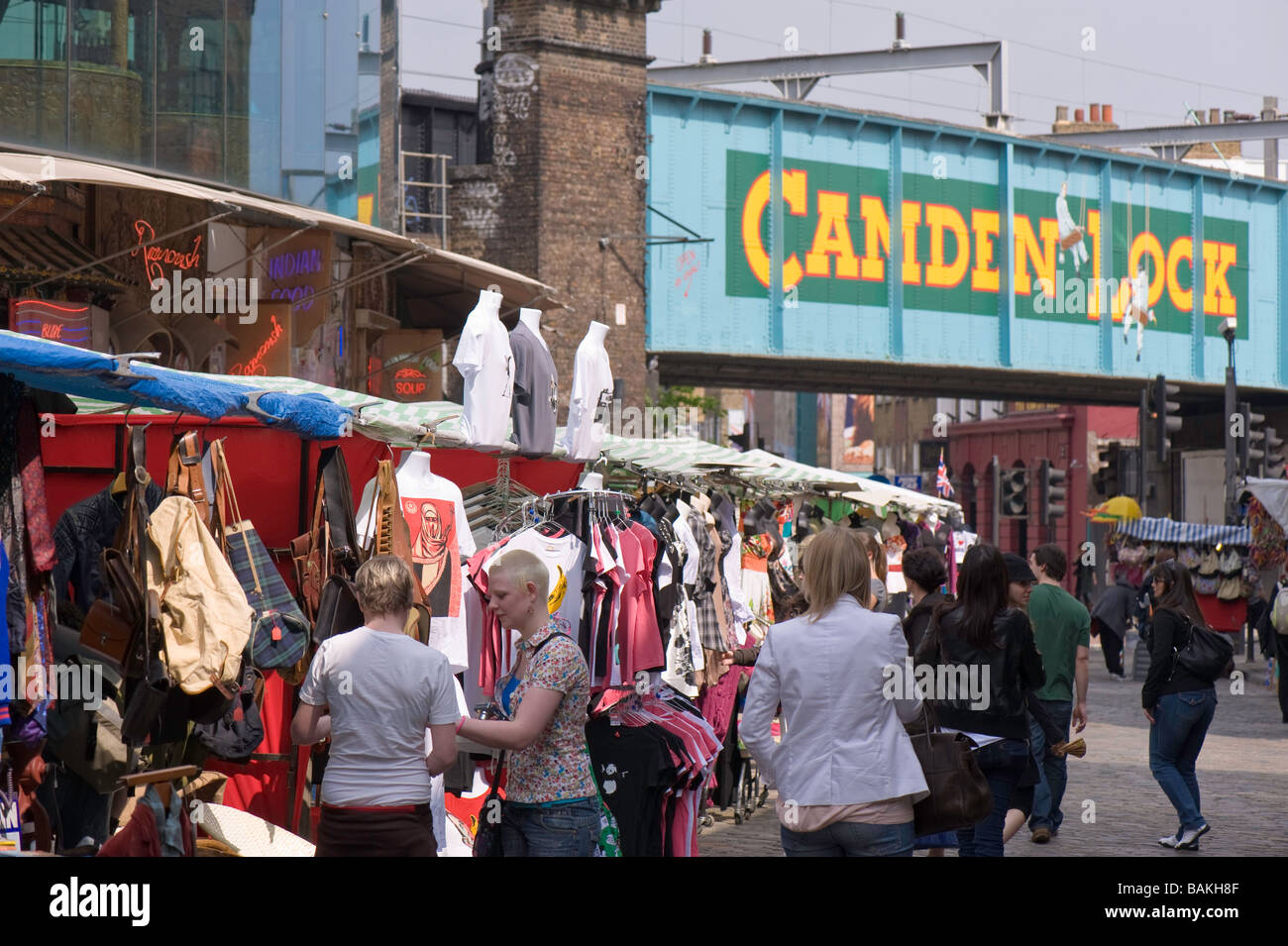 Markt von Camden Lock Camden Town London Vereinigtes Königreich Stockfoto