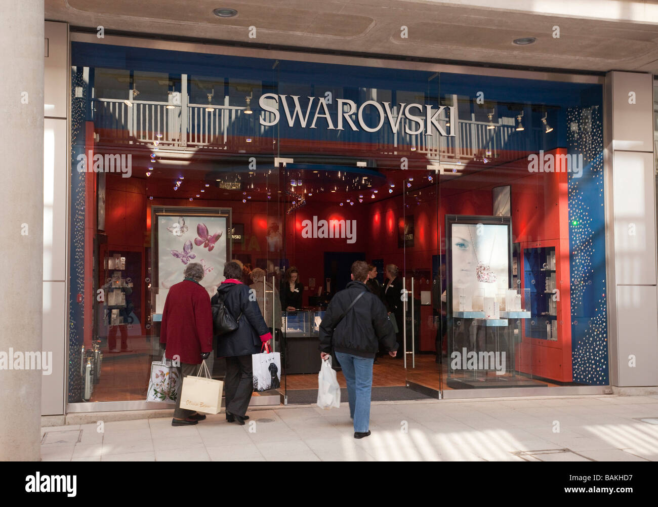 Swarovski shop Stockfoto