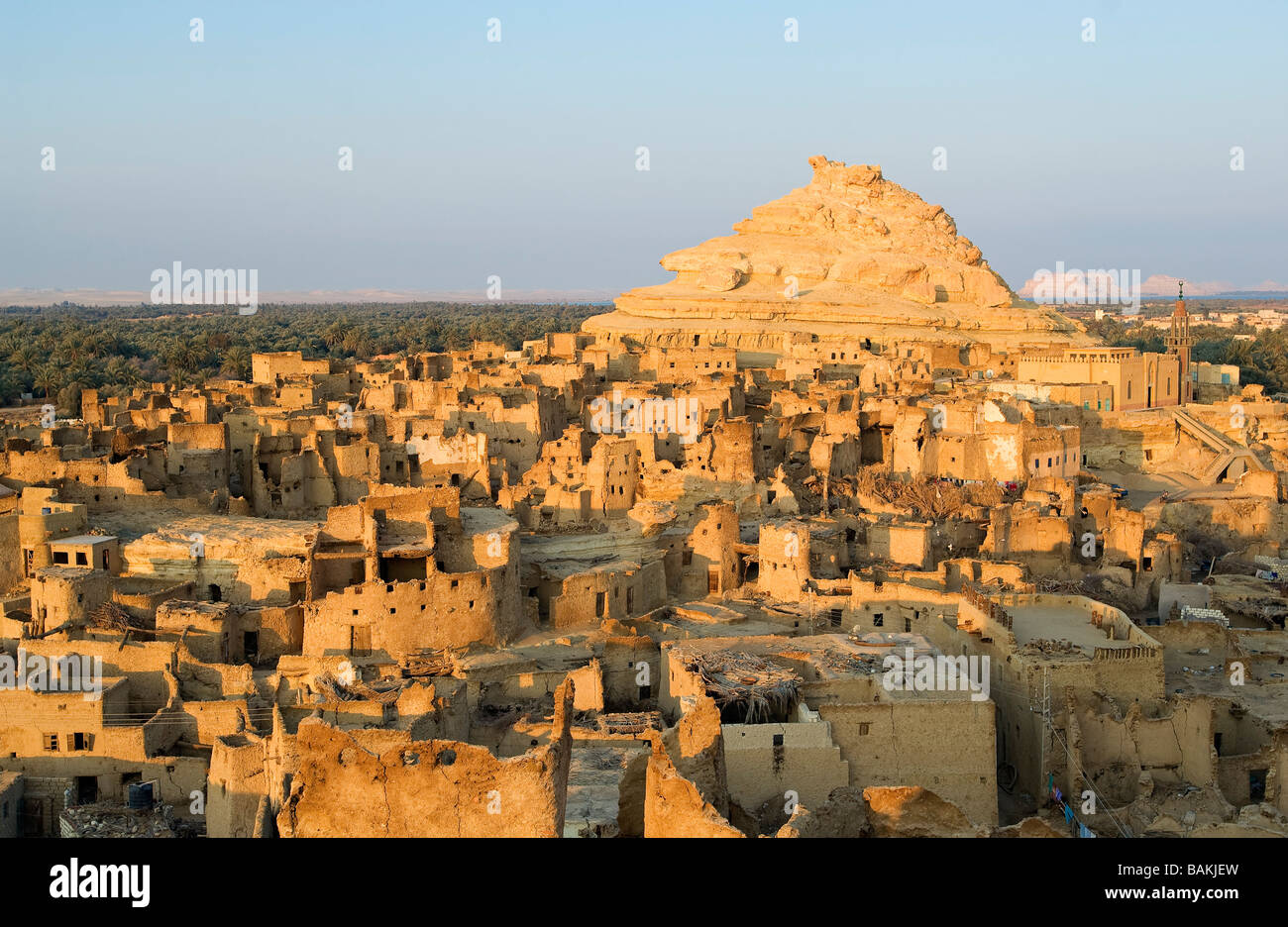 Ägypten, Unterägypten, libysche Wüste, Oase Siwa, Shalli bleibt, ehemaligen Oase Hauptstadt und Festung Stockfoto