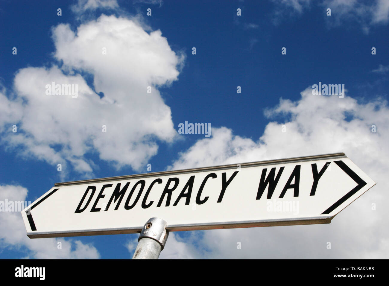 Demokratie Weg Stockfoto