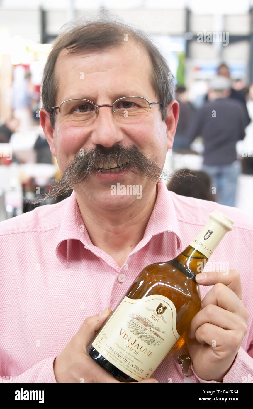 Philippe Chatillon vin Jaune Flasche Domaine De La Pinte Arbois Frankreich Stockfoto
