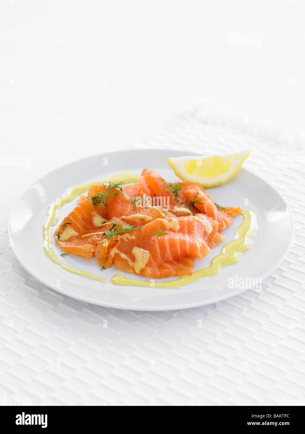 Gebeizter Lachs Stockfoto