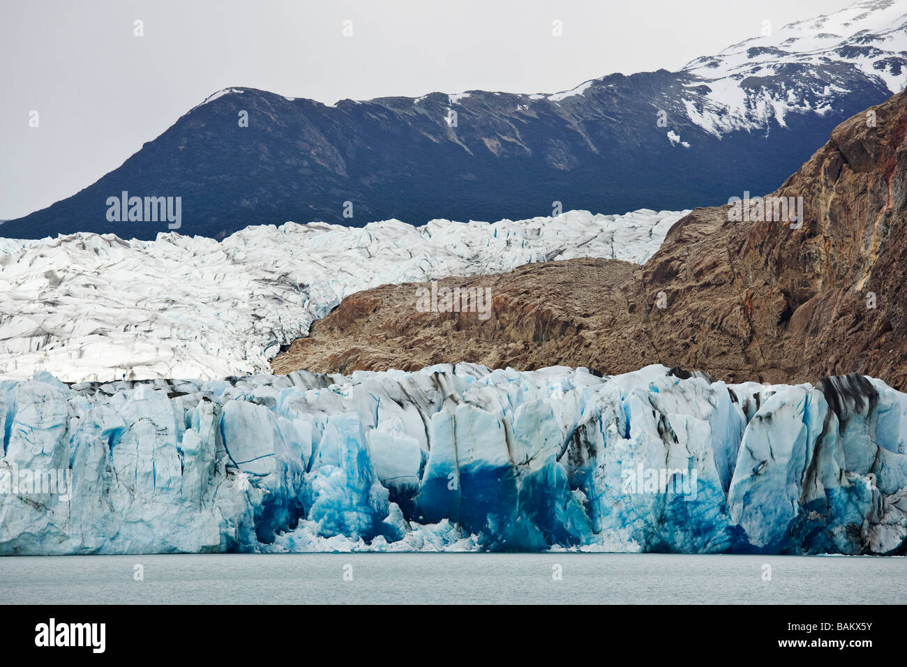 Gletscher Viedma Bestandteil der patagonischen Süden Eisfeld Los Tundrazone Nationalpark Anden Argentinien Stockfoto