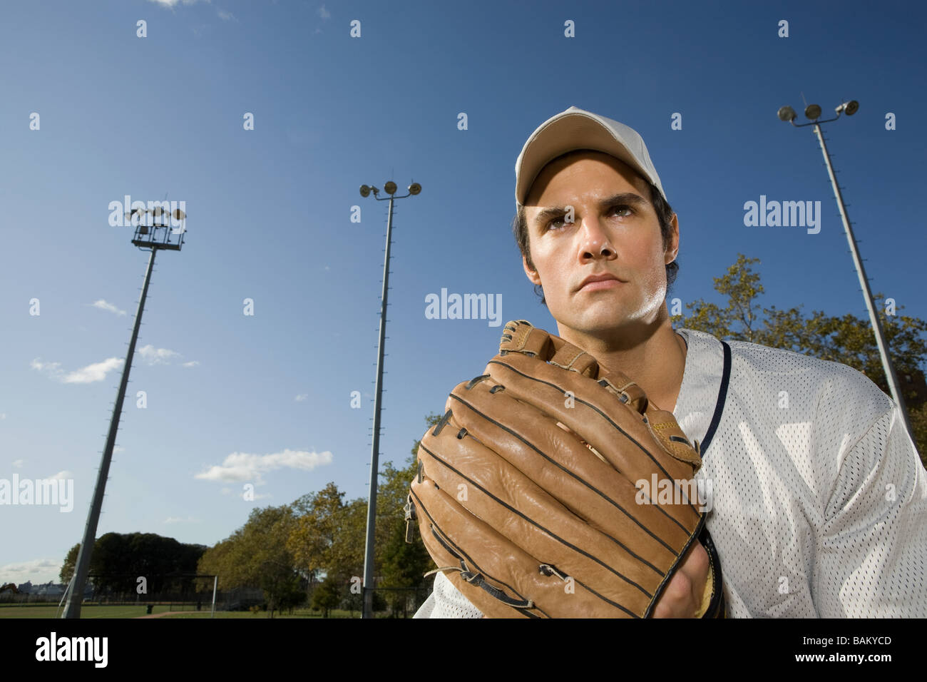 Baseballspieler Stockfoto