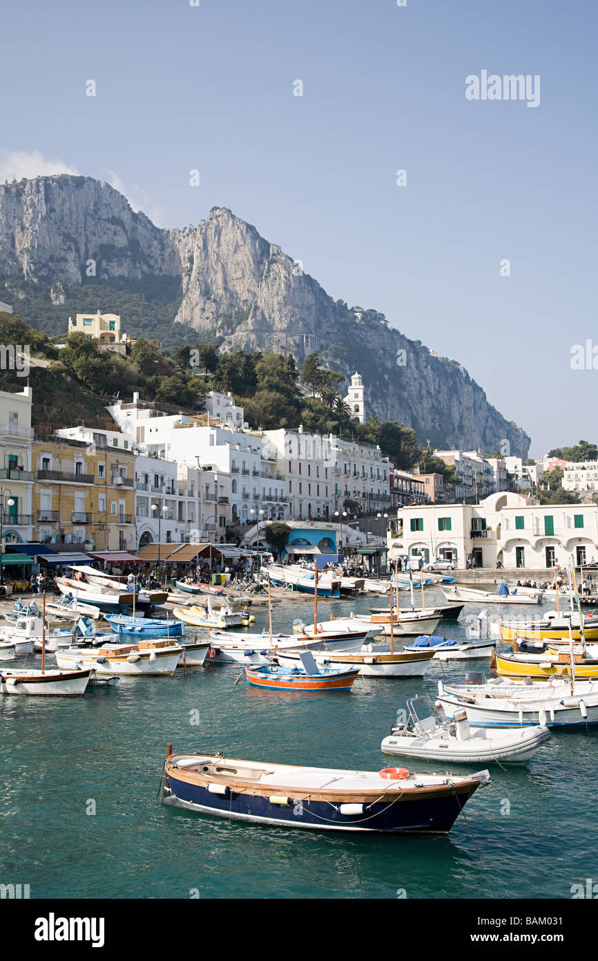Hafen von Capri Stockfoto