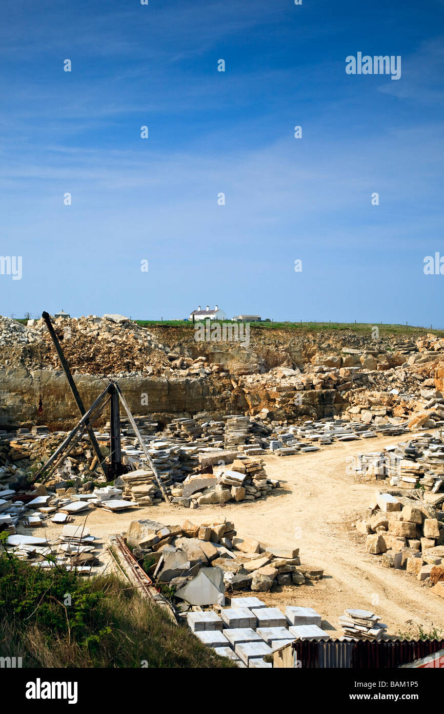 Portland (Naturstein) Steinbruch, St Aldhelm Kopf Isle of Purbeck Dorset UK 2009 Stockfoto