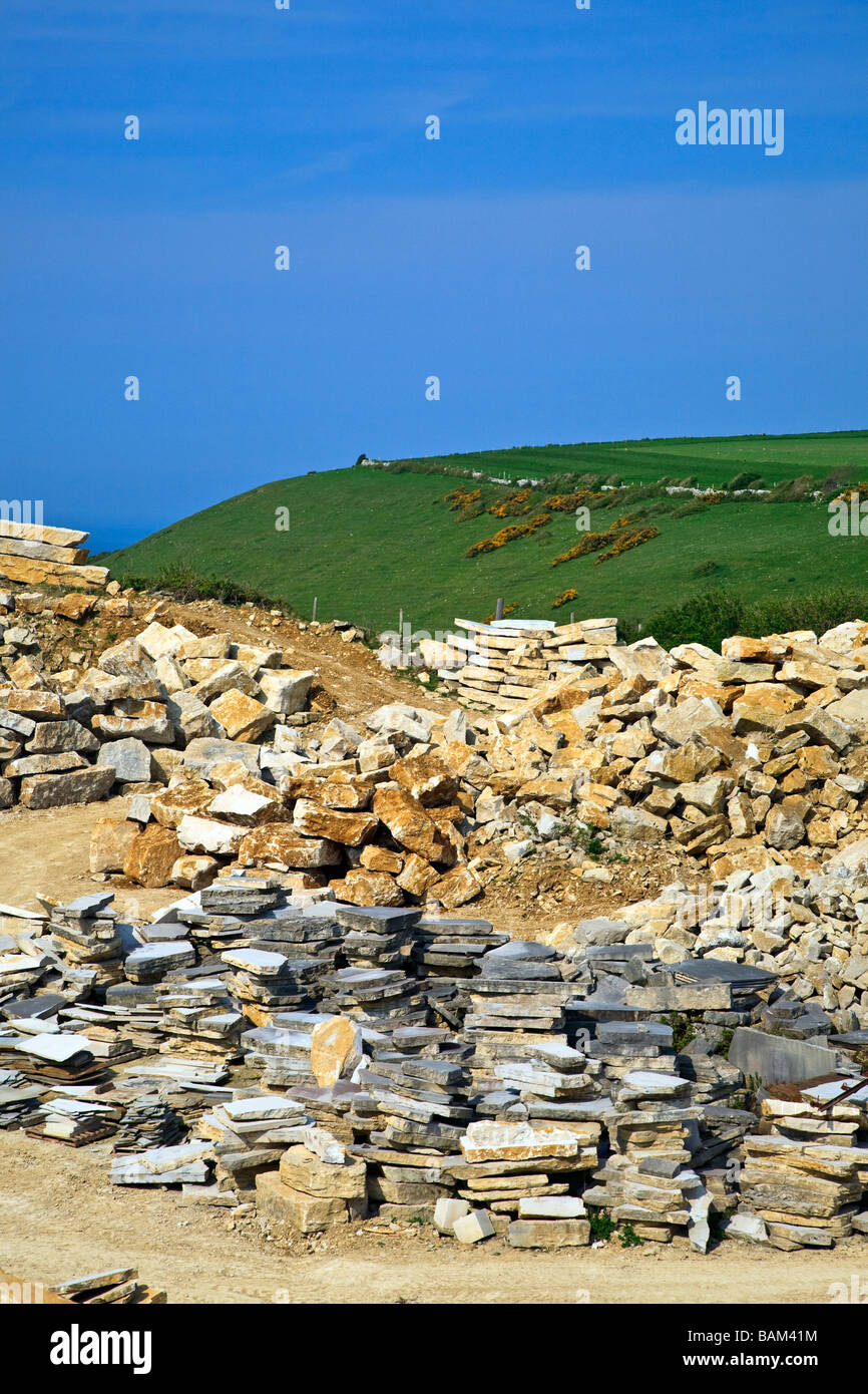 Portland (Naturstein) Steinbruch, St Aldhelm Kopf Isle of Purbeck Dorset UK 2009 Stockfoto