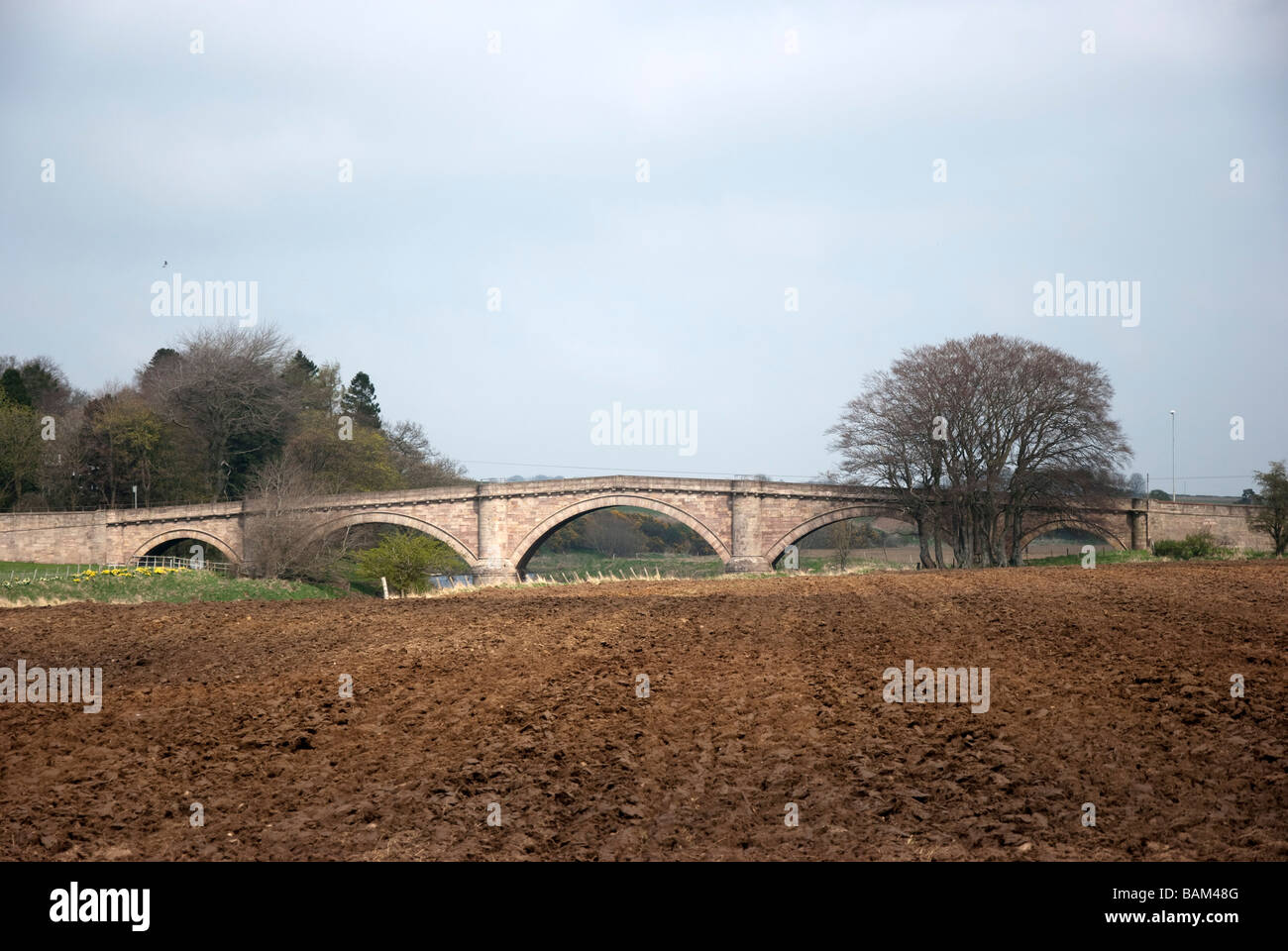 Hyndford Brücke in der Nähe von Lanark Stockfoto