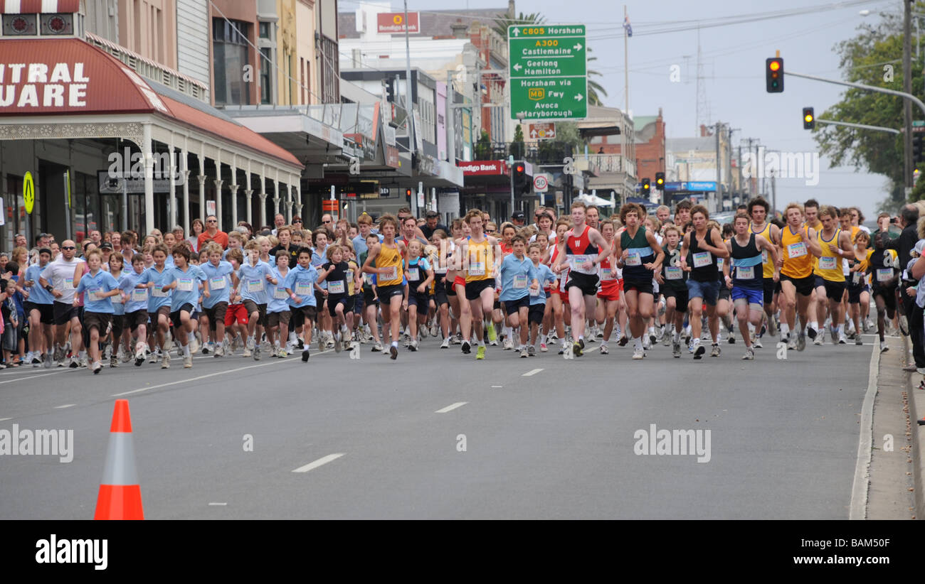 Ballarat, AustraliaThe von einem Volkslauf zu starten. GoldDiscovered In 1851.Site von Eureka Aufstand, 22 Bergleute starben, eine Vorgabe. Australische Histo Stockfoto